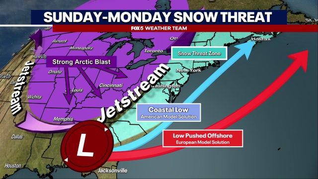 DC weather: Chance for snow over MLK weekend as coastal system moves north