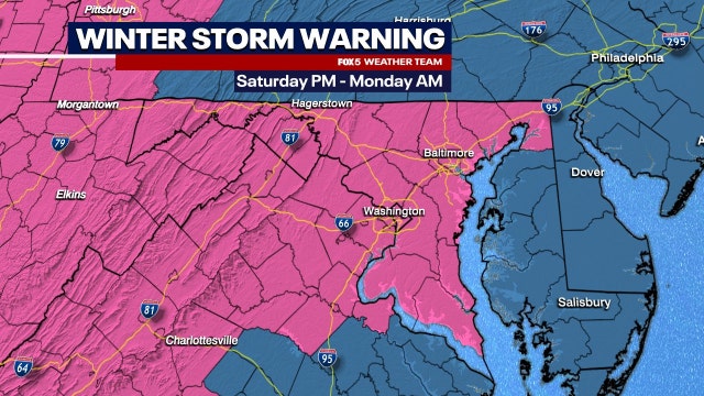 Winter Storm Warning issued for entire DC region