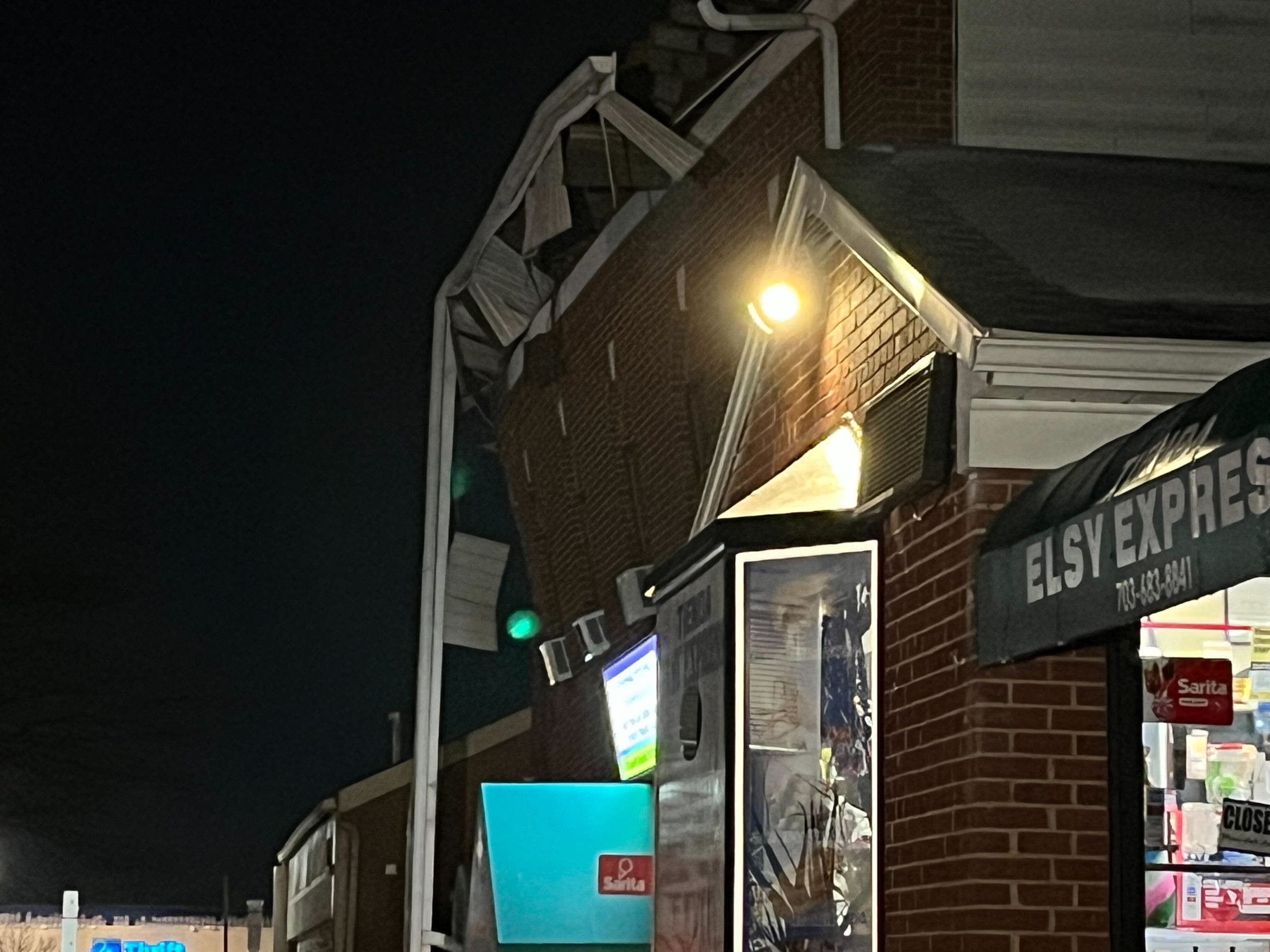 Snow-covered roof of Alexandria church collapses