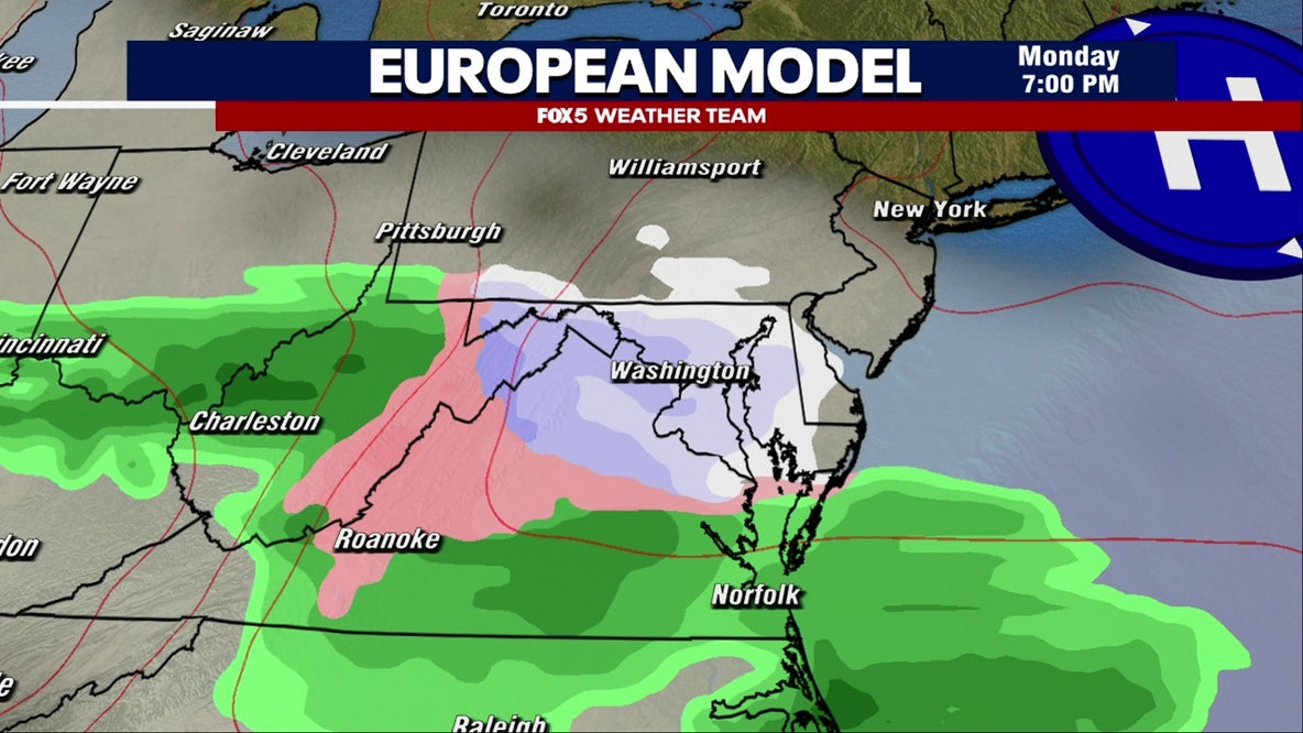 DC weather: Snow, ice possible Monday as winter briefly returns to the DMV