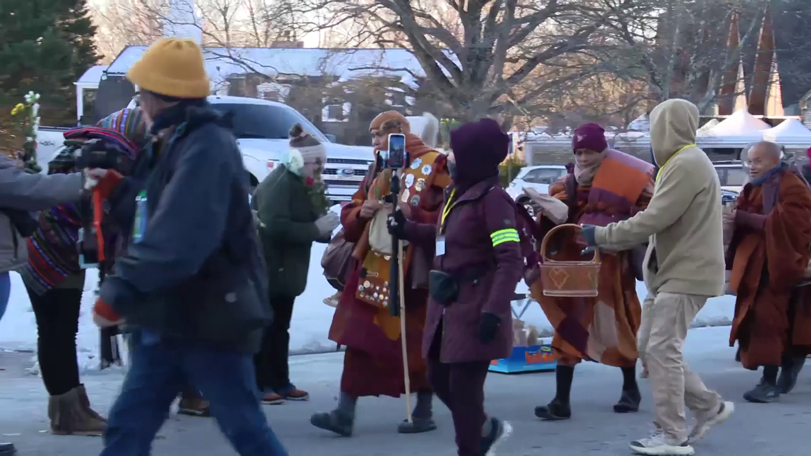 Buddhist monks' 'Walk for Peace' reaches Alexandria on way to DC