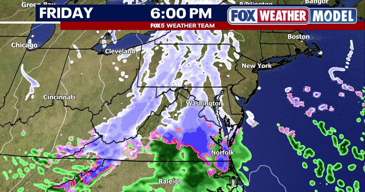 DC weather: Snow chances Friday; cold, blustery weekend | FOX 5 DC