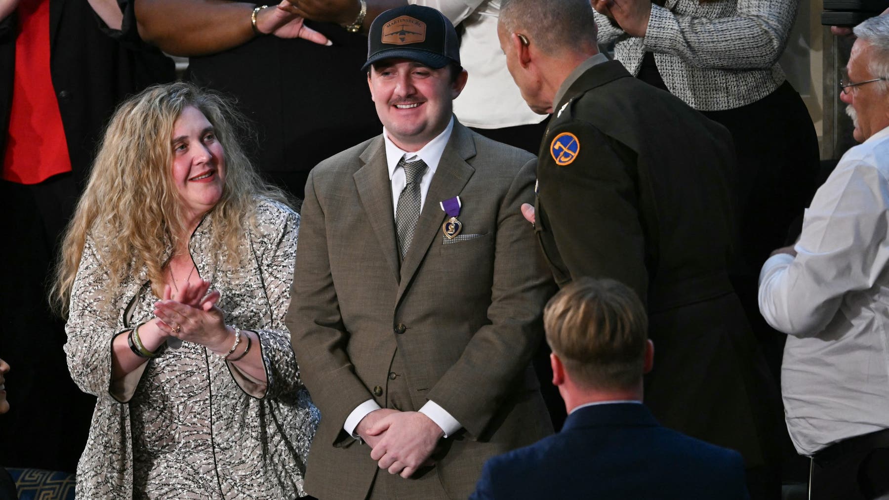 National Guardsman injured in DC shooting receives Purple Heart at State of the Union