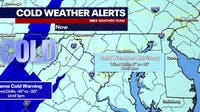 Snow, strong winds and dangerous cold continue Sunday across parts of VA, MD and DC