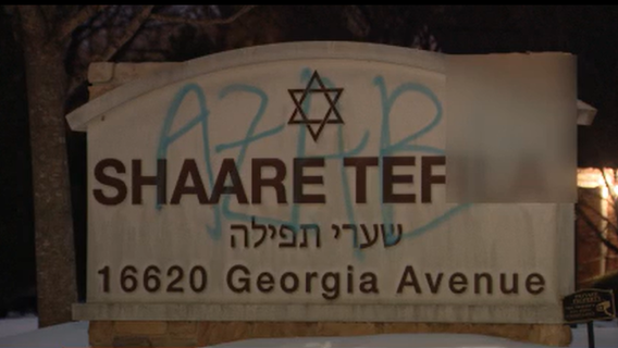 Synagogue vandalized with antisemitic graffiti in Montgomery County; investigation underway