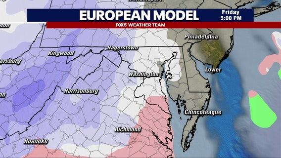 DC weather: Chance of snow showers returns Friday