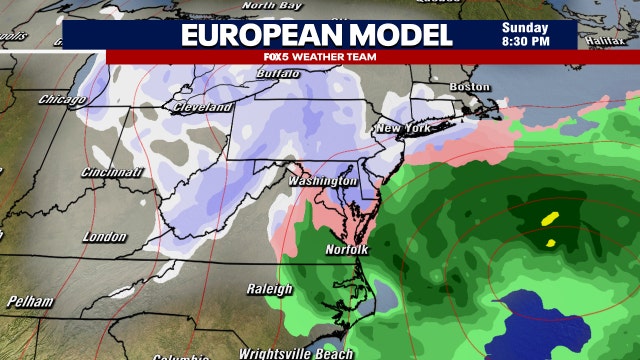 DC snow forecast: Weekend wintry mix possible for parts of DMV