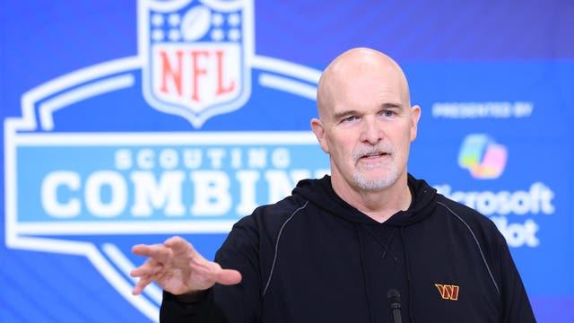 Commanders GM, Coach address media at NFL Scouting Combine in Indianapolis