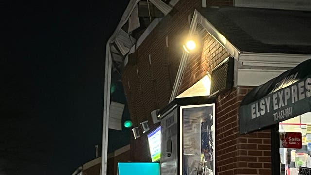 Snow-covered roof of Alexandria church collapses