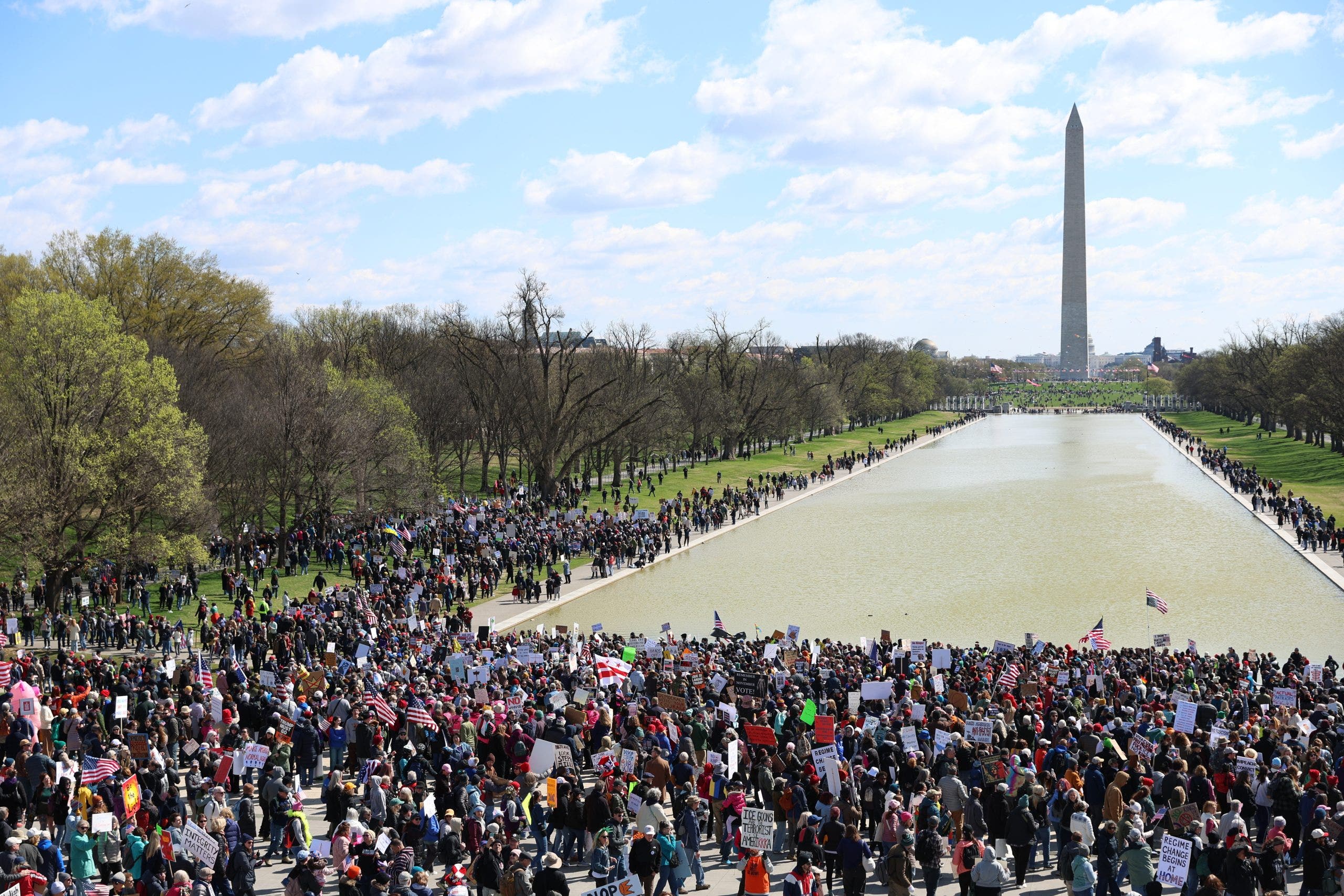 'No Kings' DC sees thousands march down National Mall protesting Trump policies
