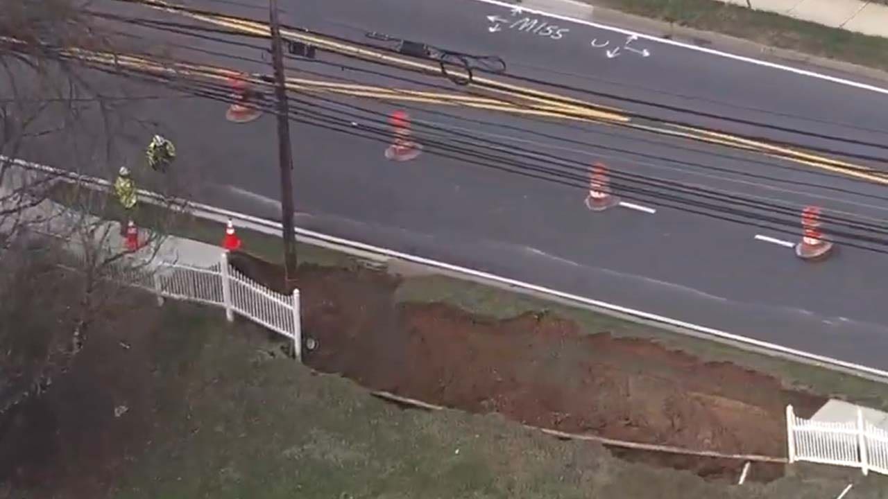 Gas leak and sinkhole cause road closures in Germantown
