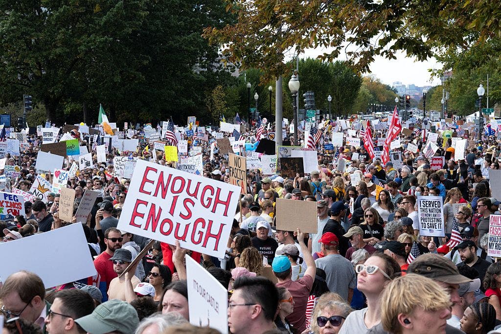 What is a 'No Kings' rally?