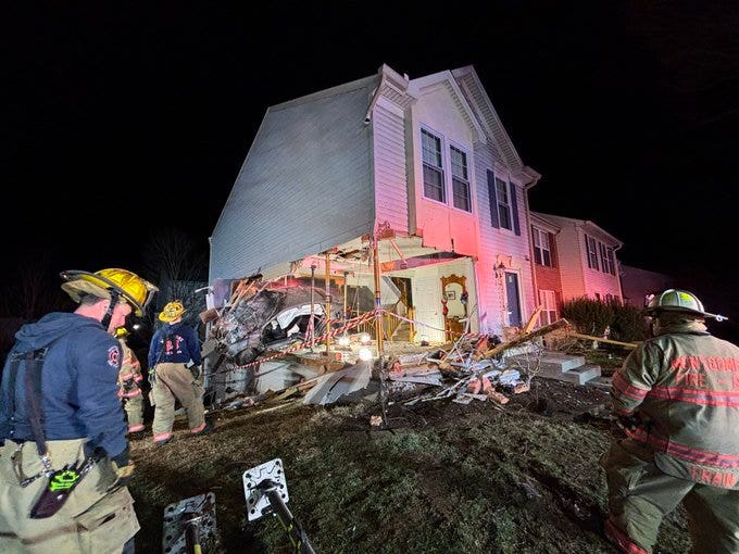 Germantown couple displaced after speeding car crashes into home