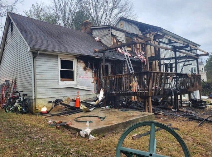House fire in Maryland displaces 14, causes $500K in damage