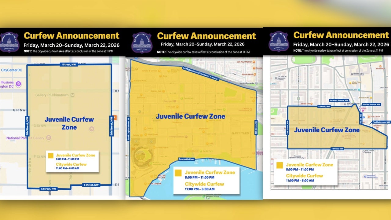 Navy Yard added back to DC’s juvenile curfew zones this weekend