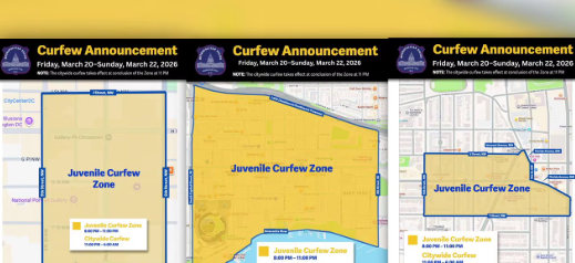 Juvenile curfews in effect for Navy Yard, Chinatown, U Street corridor, the Wharf