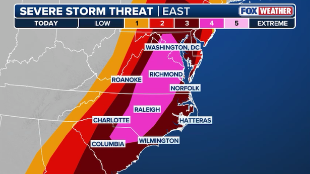 LIVE UPDATES: Tornado Warnings issued across parts of Virginia as severe storms move into the DMV