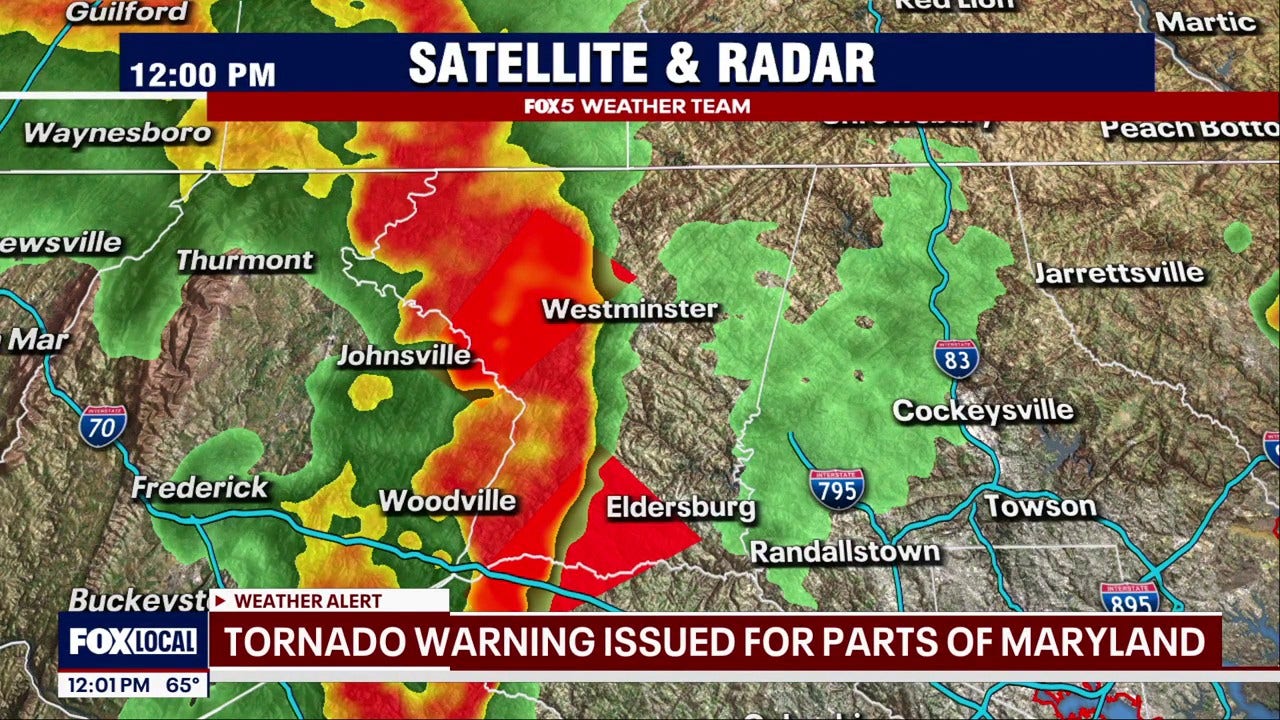 LIVE UPDATES: Tornado Watches, Warnings and Severe Thunderstorm Warnings issued across DC region