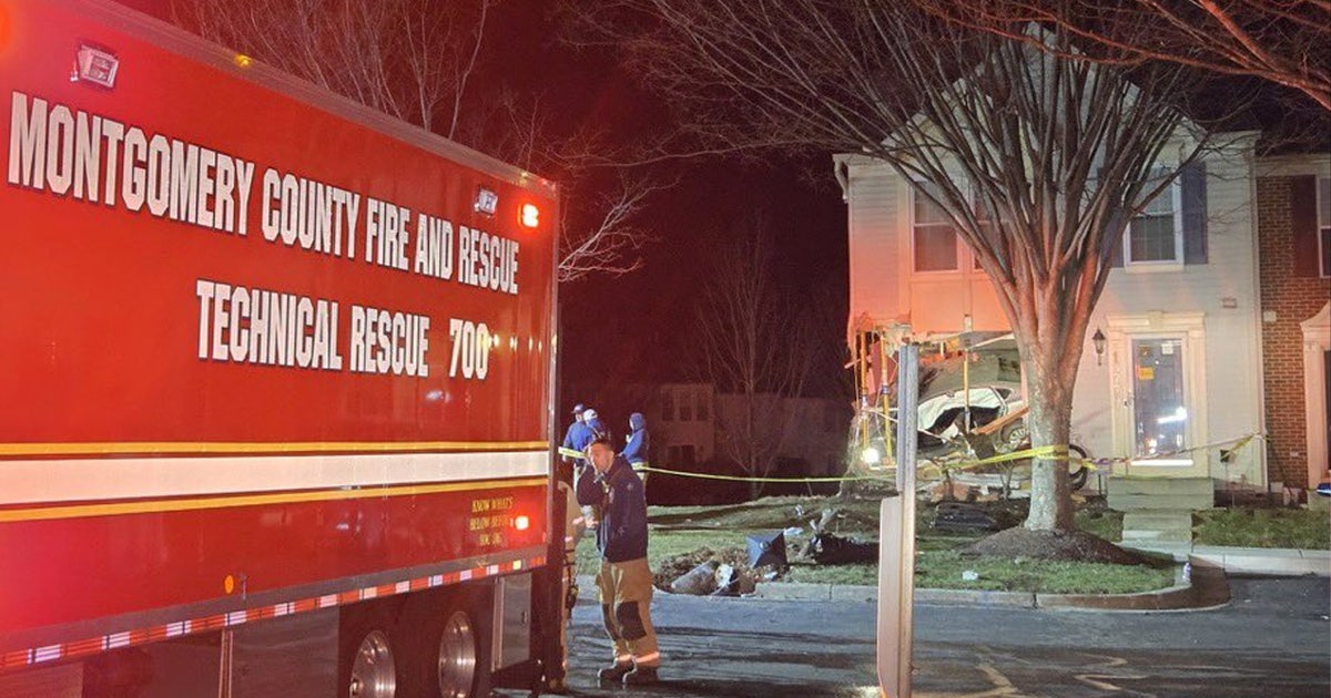 Vehicle crashes into living room of Germantown home