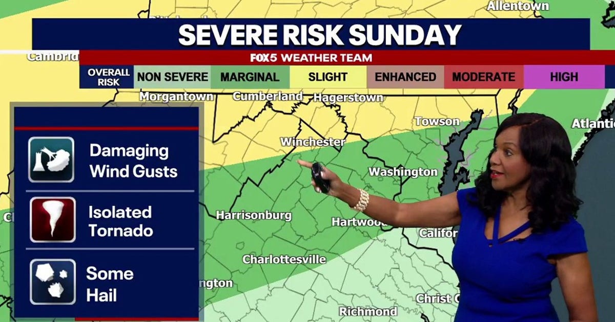 DC weather: Taste of summer turns to storms Sunday night into Monday morning