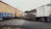 Tractor-trailer collides with train in Culpeper; no injuries reported