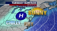 DC weather: Chilly, dry Tuesday before midweek warm up