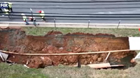 Repairs underway after massive sinkhole leads to gas leak in Montgomery County