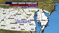 Winter Weather Advisory Monday for Maryland and Virginia with snow and freezing rain expected