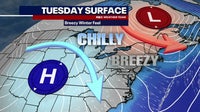 DC weather: Cold Tuesday follows round of severe storms