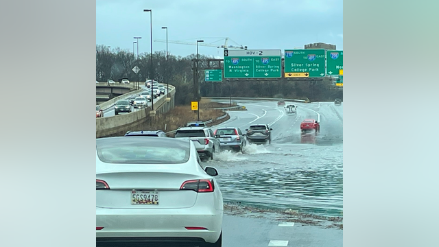Delays on American Legion Bridge due to flooding