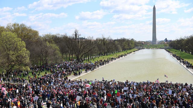 'No Kings' DC sees thousands march down National Mall protesting Trump policies