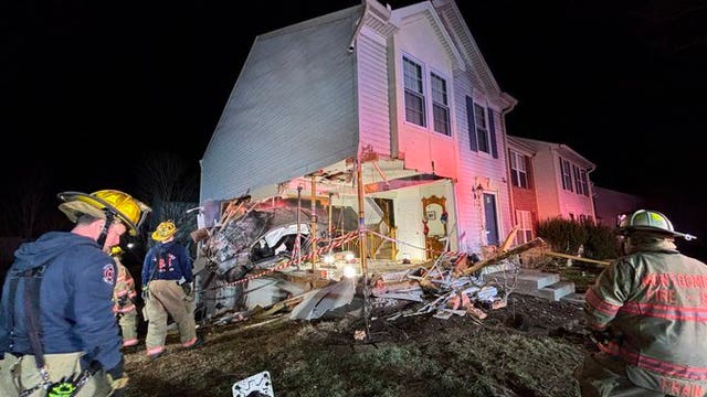 Germantown couple displaced after speeding car crashes into home
