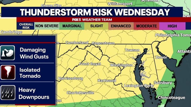 DC weather: Tornado Watch issued for parts of Virginia, Maryland