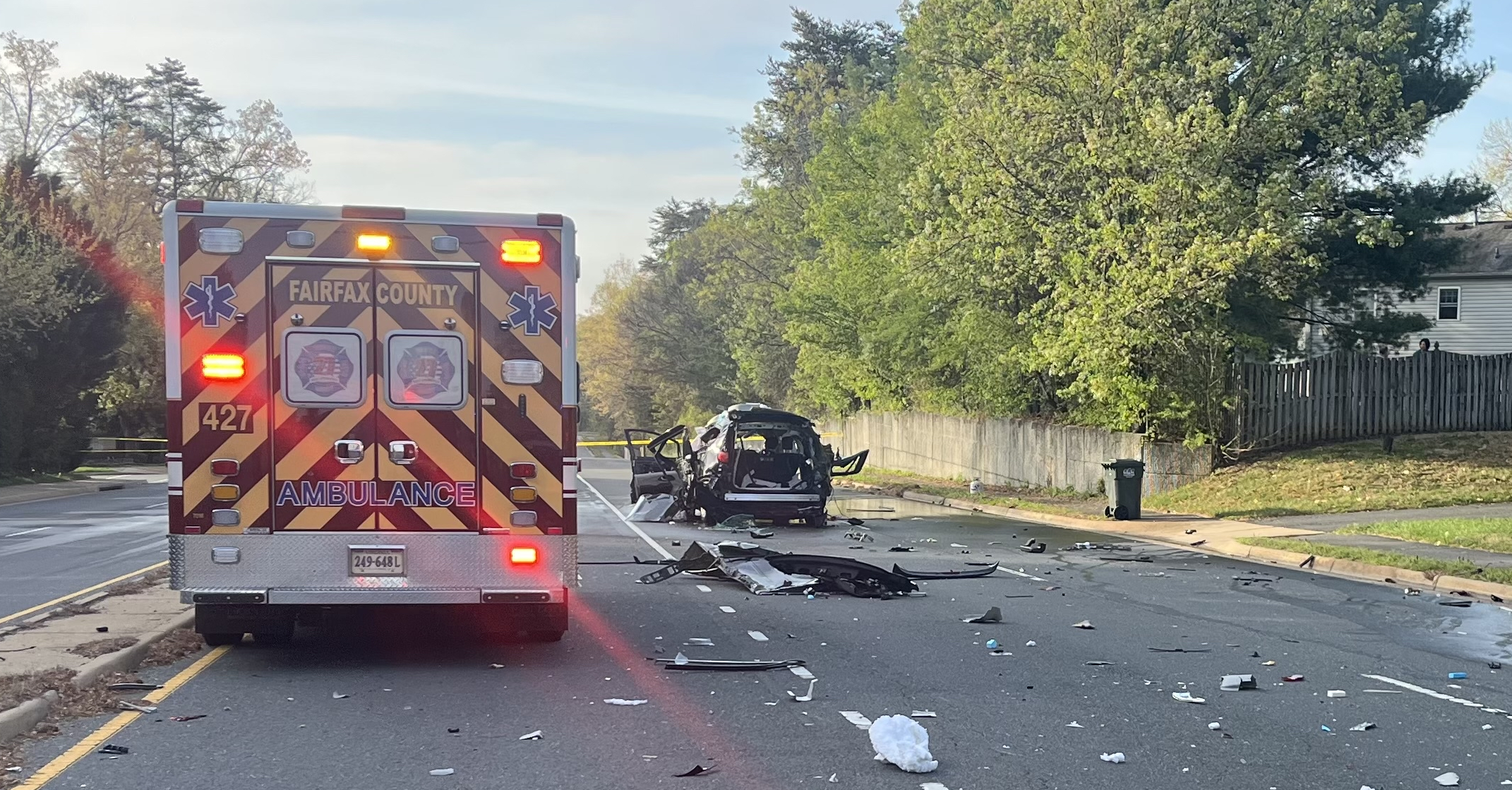 Vehicle explodes on Fairfax County road; propane cylinder found inside