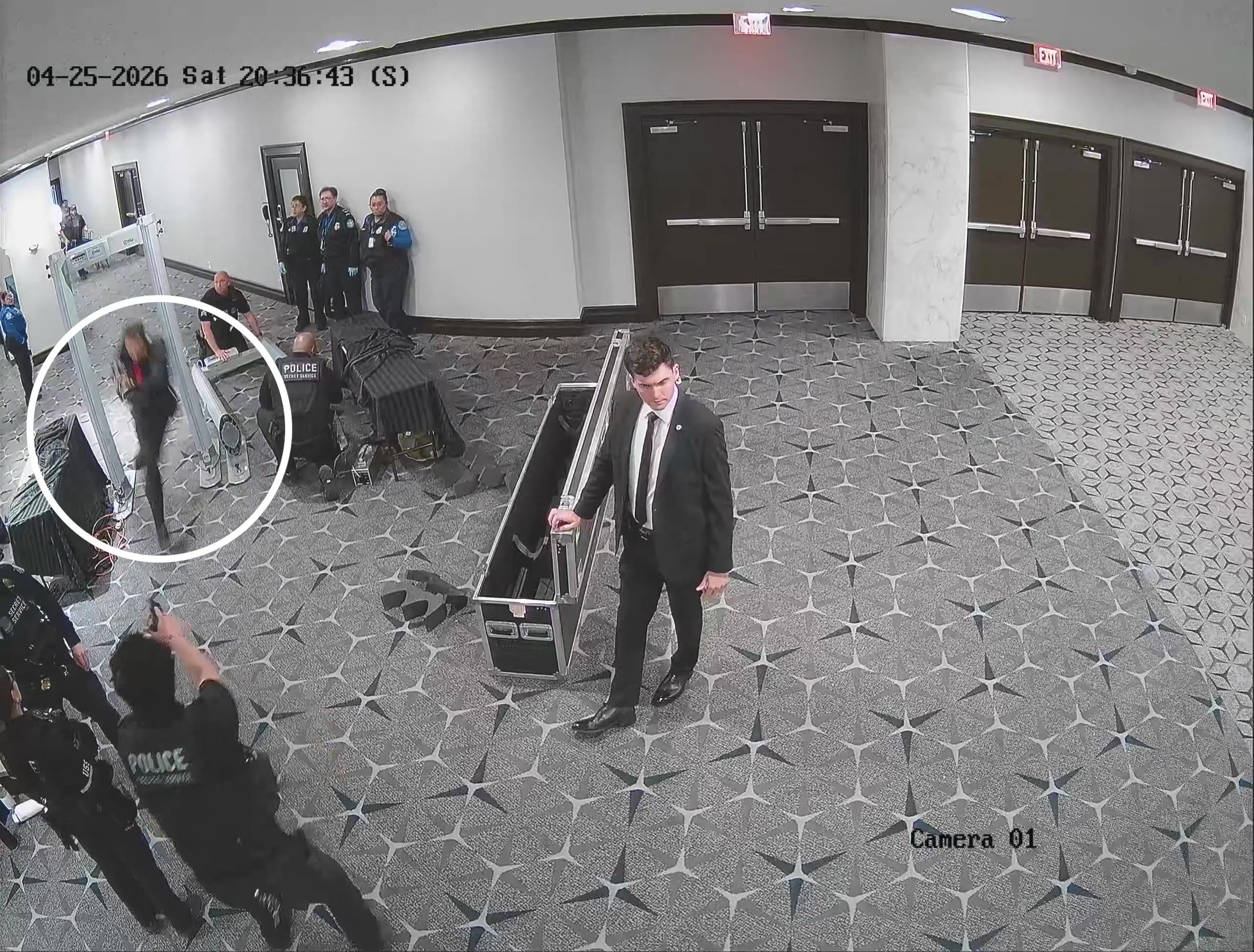 White House Correspondents' Dinner: New video allegedly shows suspect shooting Secret Service officer