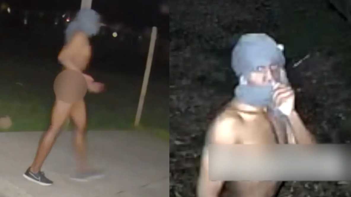 Naked man wearing only shoes caught on video trying to break into Centreville home