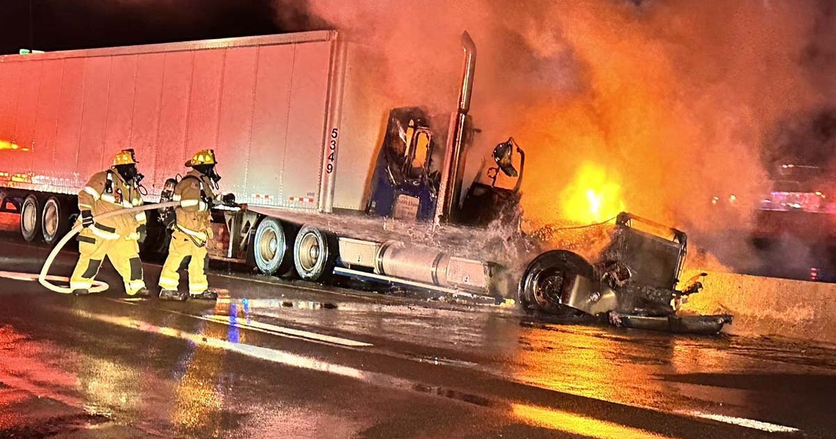 Fiery tractor-trailer crash on I 270 injures several, causes major ...