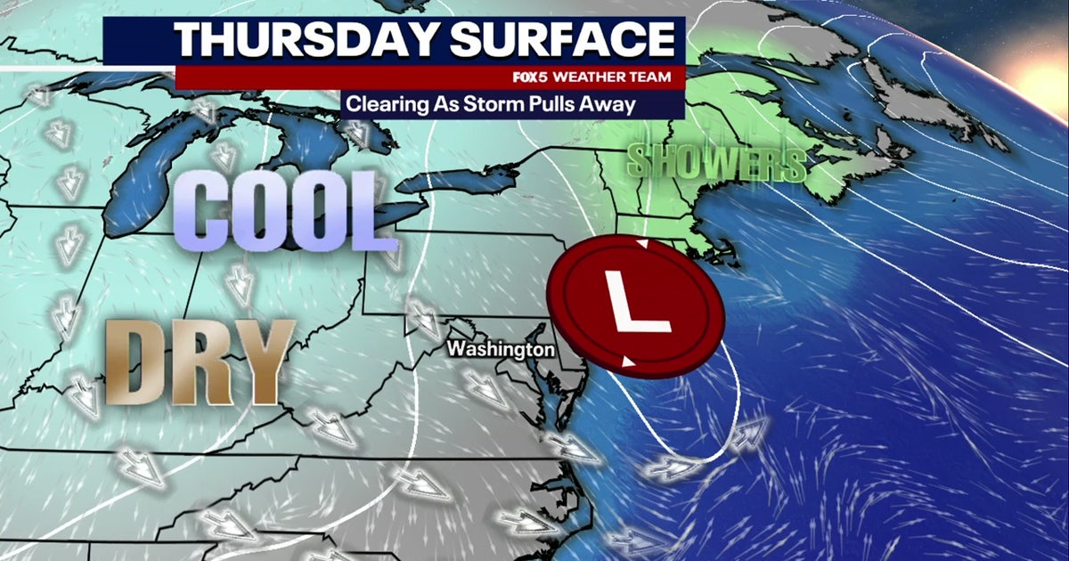 DC weather: Rain moves out for a sunny, cool and breezy Thursday | FOX 5 DC