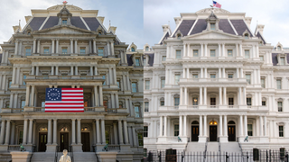 Trump plans to use 'magic' white paint to cover White House office building