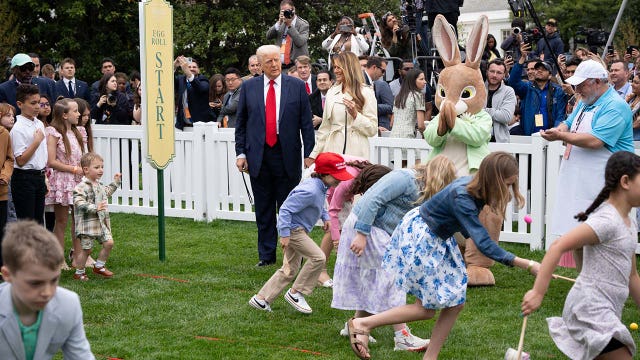 White House Easter Egg Roll 2026: President Trump, first lady welcome crowds to South Lawn