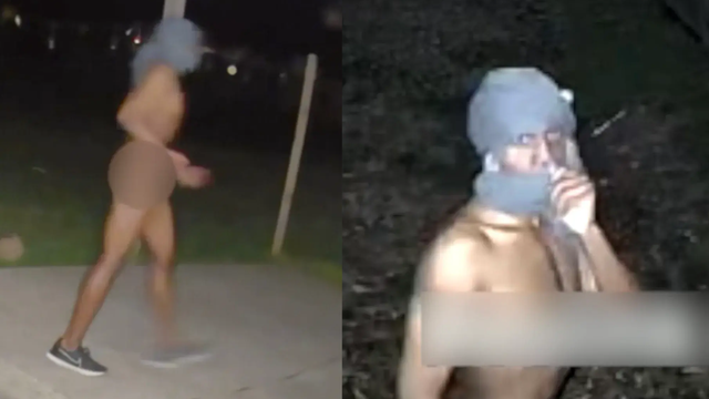 Naked man wearing only shoes caught on video trying to break into Virginia home