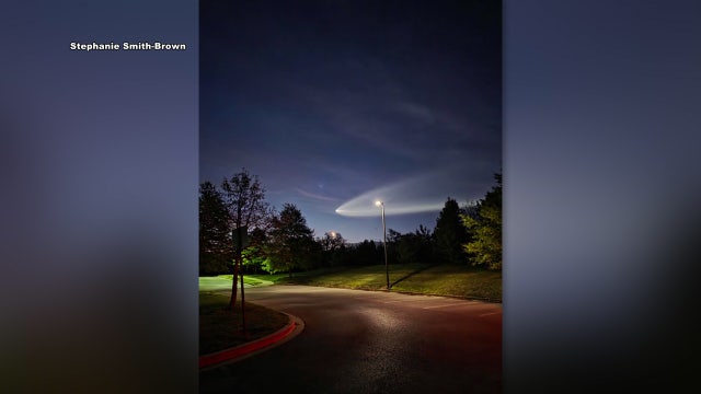 Bright glow over DC region Tuesday likely 'Space Jellyfish' from SpaceX launch, officials say
