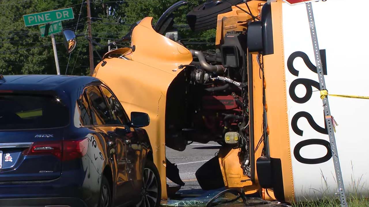 1 dead in crash involving school bus in Accokeek