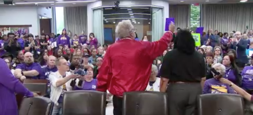 Crowds react after council delays MCPS funding vote