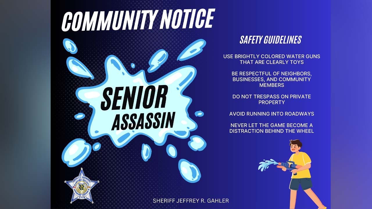 Senior Assassin game prompts safety warning from Maryland law enforcement