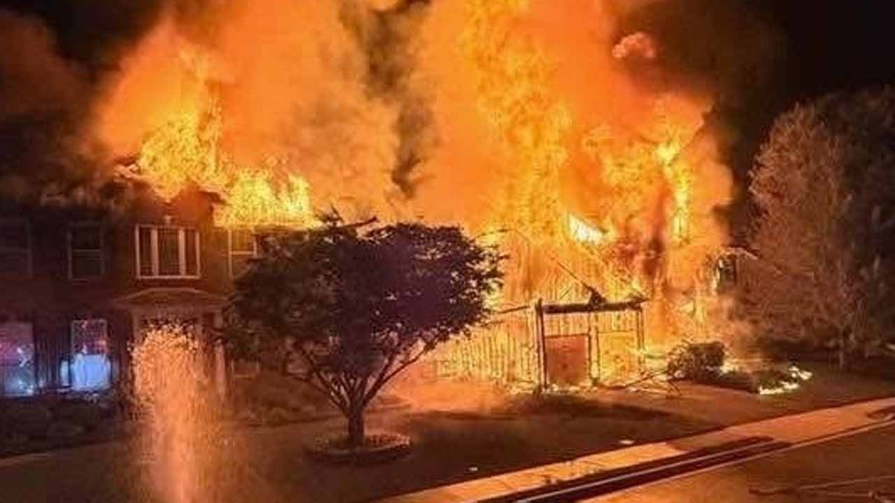 Washington County house fire ignites gas line, displaces 8, officials say