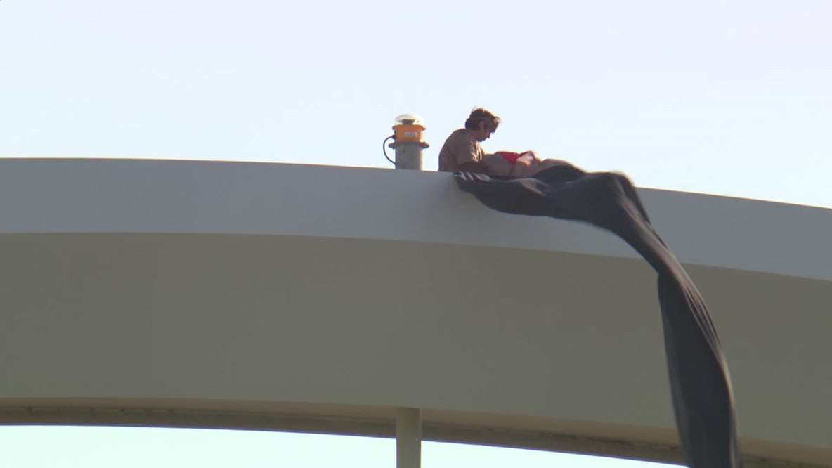 Protester remains on Frederick Douglass Bridge Tuesday as delays continue