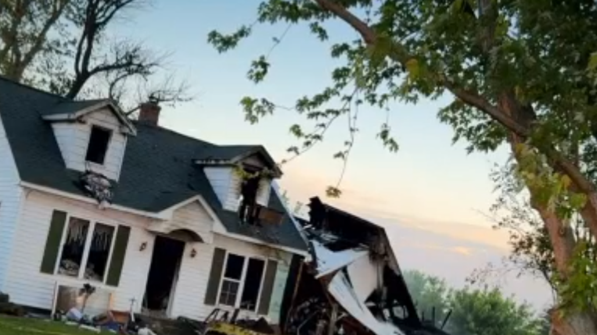 Family of 7 displaced after fire destroys Maryland home