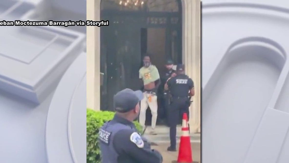 Video captures arrest of alleged armed suspect at Mexican Cultural Institute in DC