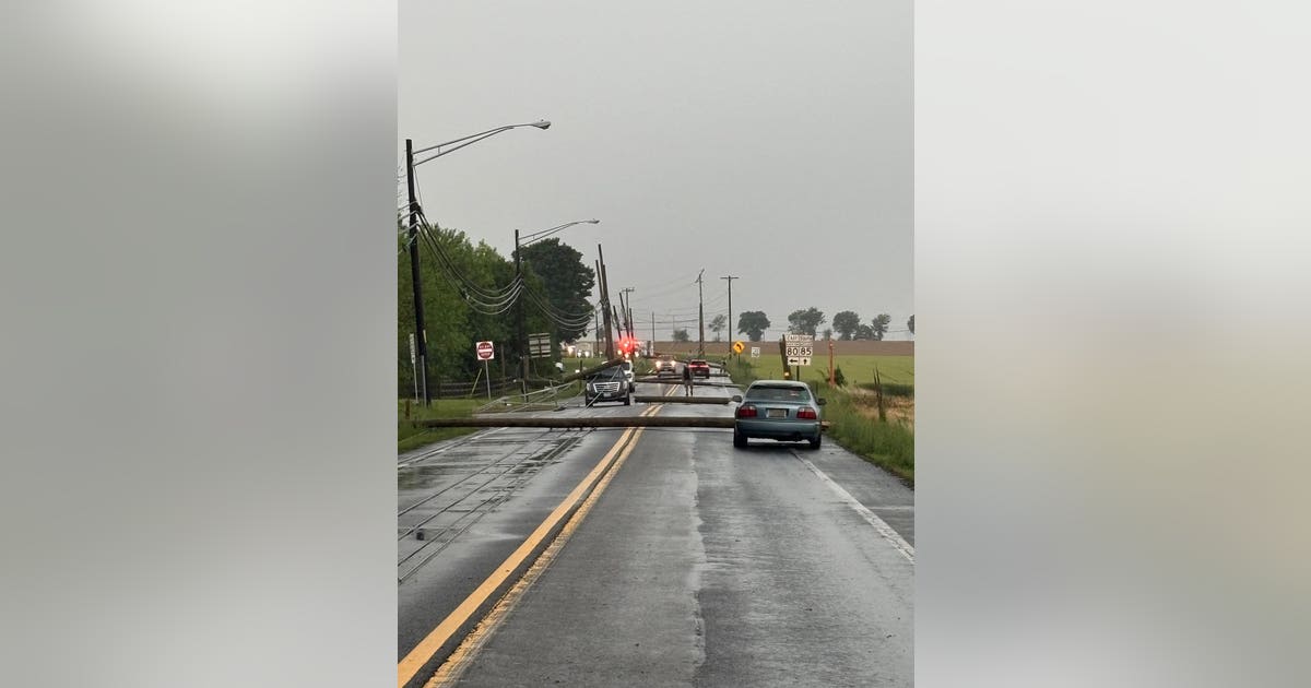 Power poles collapse along Route 85 in Frederick County, causing closures